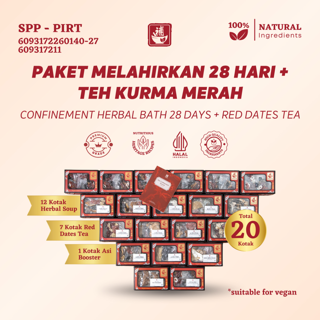Ciak Po - Ciakpo Confinement Set 28 Days  Paket Melahirkan + Red Dates Tea