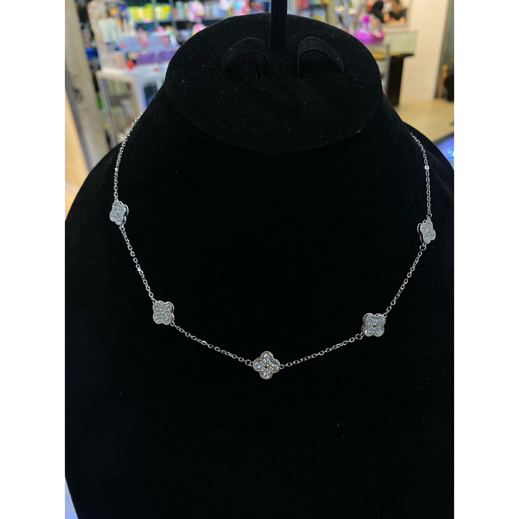 Kalung Perak 925 Vanklip Permata
