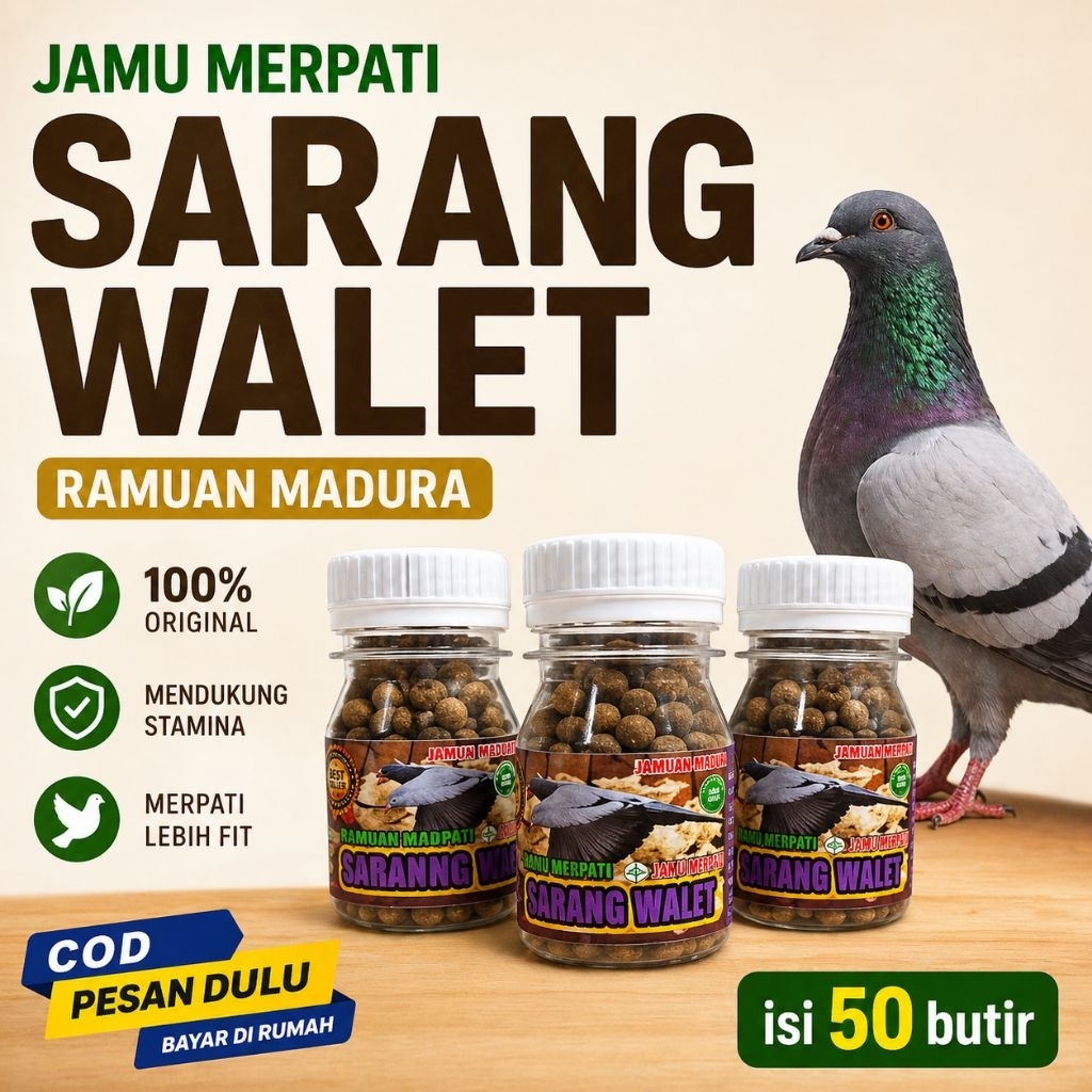 JAMU MERPATI SARANG WALET extra power speed doping merpati kolong los door jamu setut stut door pil 