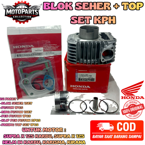 BLOK SEHER + TOP SET KODE-KPH KARISMA,SUPRA X125 KARBU,SUPRA 125 HELM IN KARBU,KIRANA ORI 100% .
