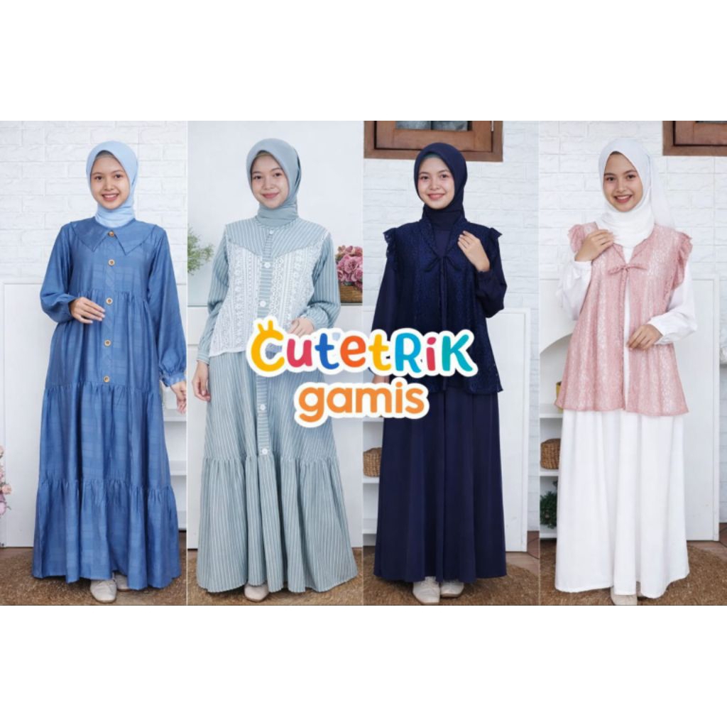 Rumah gamis anak/Gamis anak terbaru/Gamis anak perempuan kekinian/Gamis anak remaja trendy/Cutetrik 