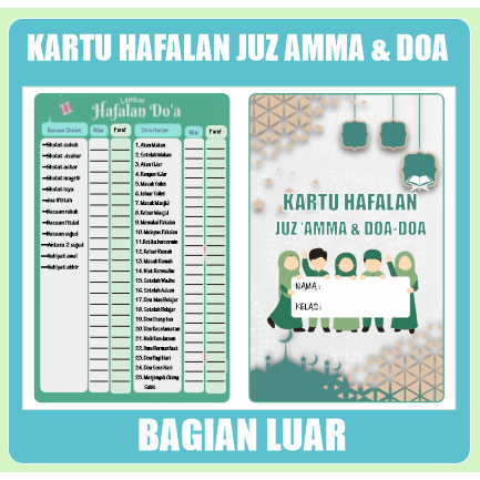 Kartu hafalan juzz amma lengkap dan doa-doa - juz amma sampai an naba