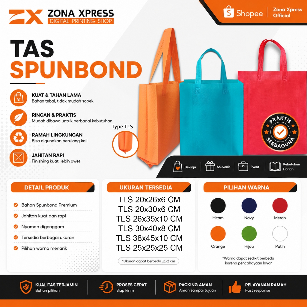 TAS KOTAK MAKAN 25X25X25 CM POLOS ISI 12 GOODIE BAG SOUVENIR HAJATAN TAS BELANJA