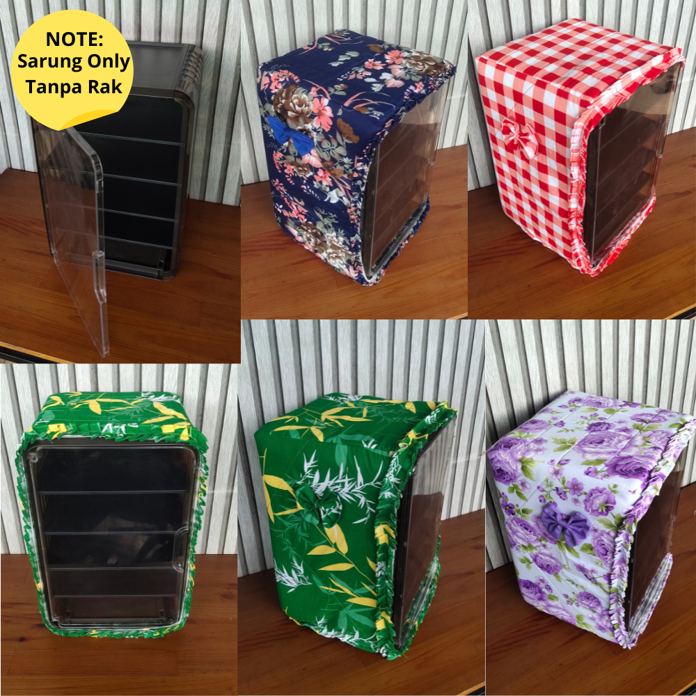(SARUNG) Tudung Saji Rak Susun Makanan/Lemari Susun Penyimpan Makanan Tingkat 3/4/5 By Shafiyyah.sar