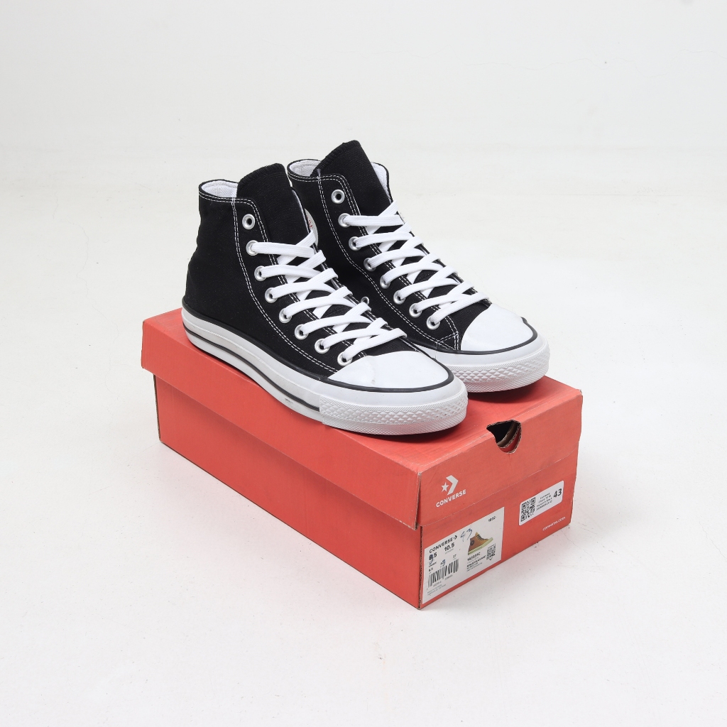 (FTBX) Sepatu Sneakers Converse Limi React Hi Black White