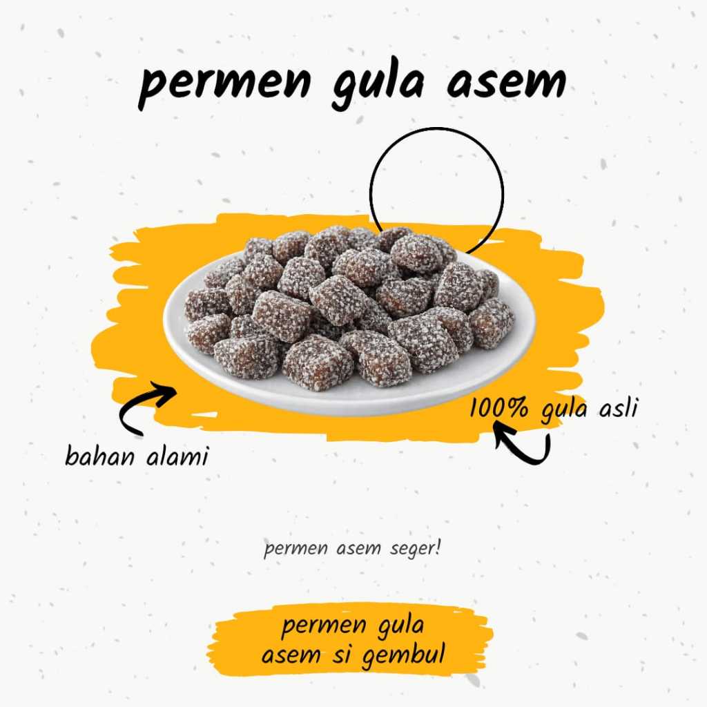 Permen Asem Si Gembul Asli Gula Jawa