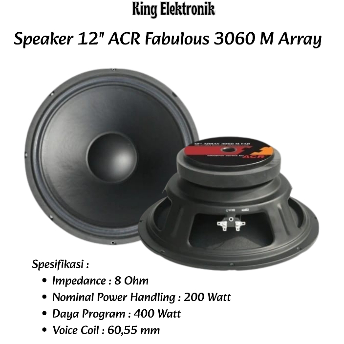 Speaker 12 Inch ACR Fabulous 3060 M Array