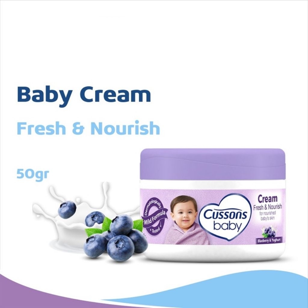 CUSSONS BABY CREAM 50GR/KRIM BAYI/KRIM PERAWATAN BAYI/PELEMBAB KULIT BAYI