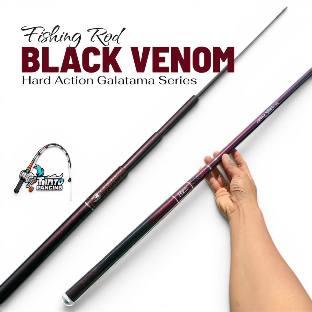 JORAN TEGEK HAIZHEN PREMIUM BLACK VENOM GEN 2 Spek kaku ruas panjang carbon Material