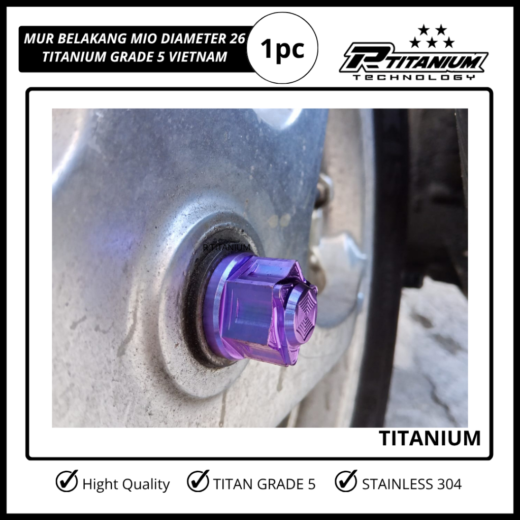 TITANIUM MUR AS RODA BELAKANG MIO SPORTY TITANIUM GRADE 5 VIETNAM