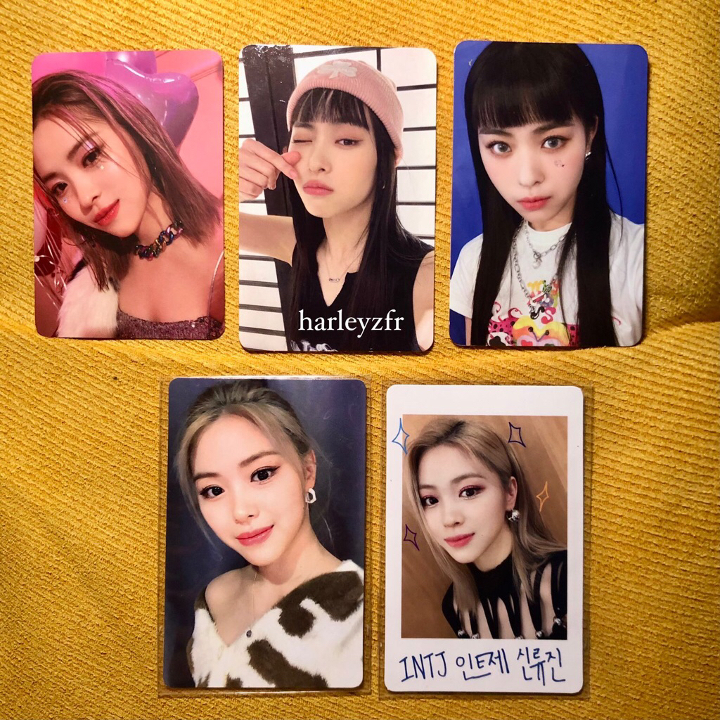 pc photocard ryujin itzy album