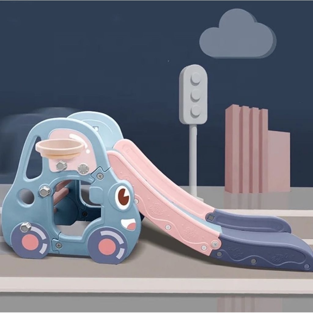 Perosotan Bingo Cars / perosotan mobil luncuran anak kids slide seluncuran anak bisa dilipat