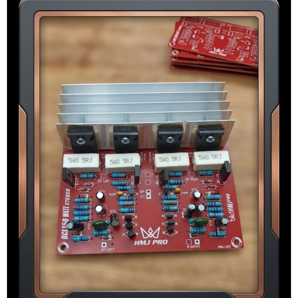Kit Power Amplifier OCL 150 Watt Stereo 020 - Plus Heatsink & TR Final
