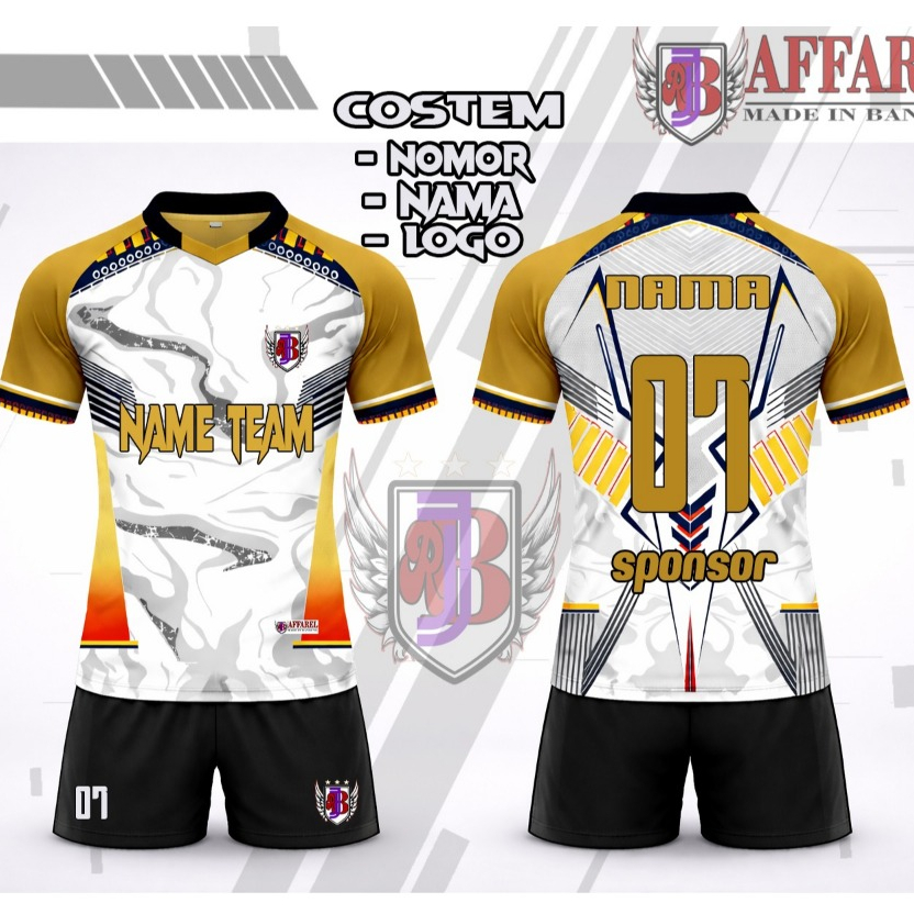 Jersey Setelan Custom Full Printing/Baju Olahraga Futsal Sepakbola Voli