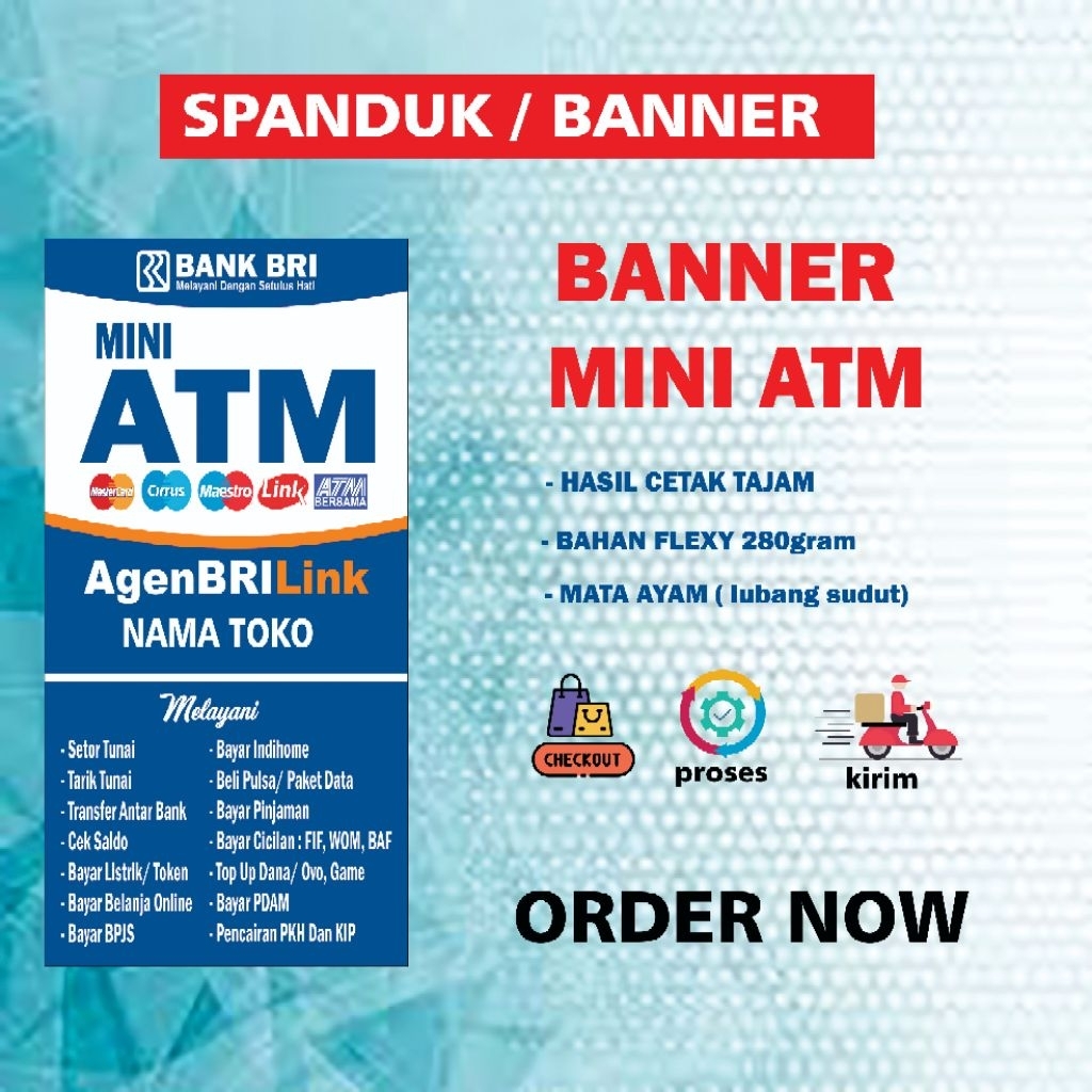 Banner spanduk mini atm