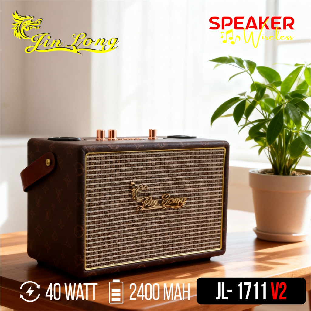 Speaker wireless Jinlong JL-1711 V2 SUPER BASS 6,5 INCH