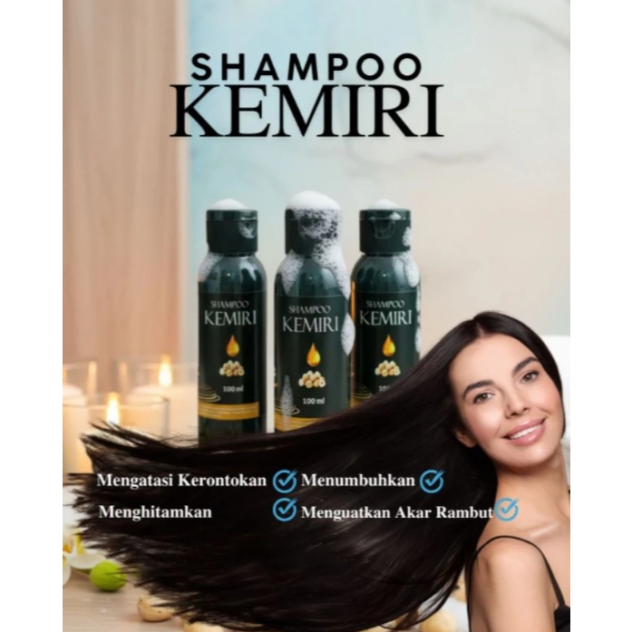 COD KEMIRI SHAMPO Perawatan Rambut Rontok Penyubur Penumbuh Rambut Memperlambat Pertumbuhan Uban