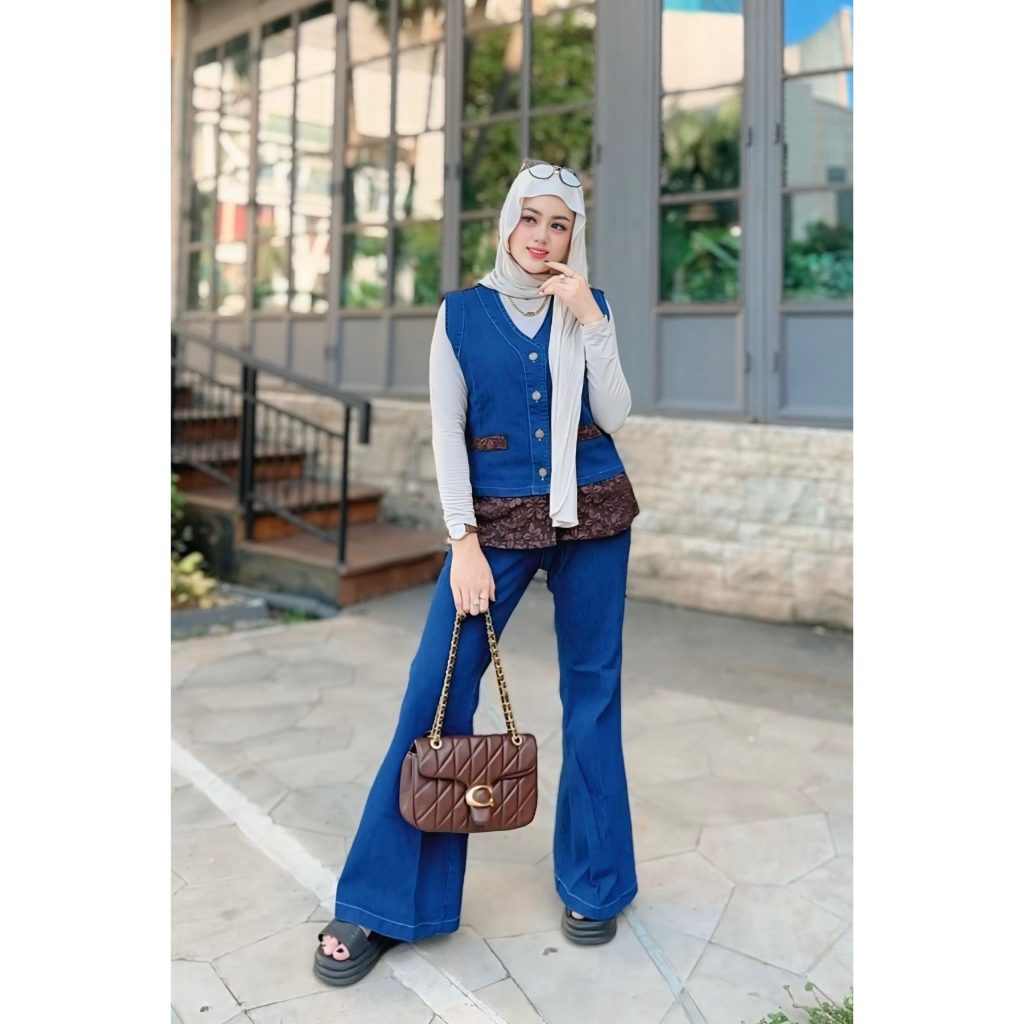 Setelan Rompi Andini Kekinian Ella Trendy