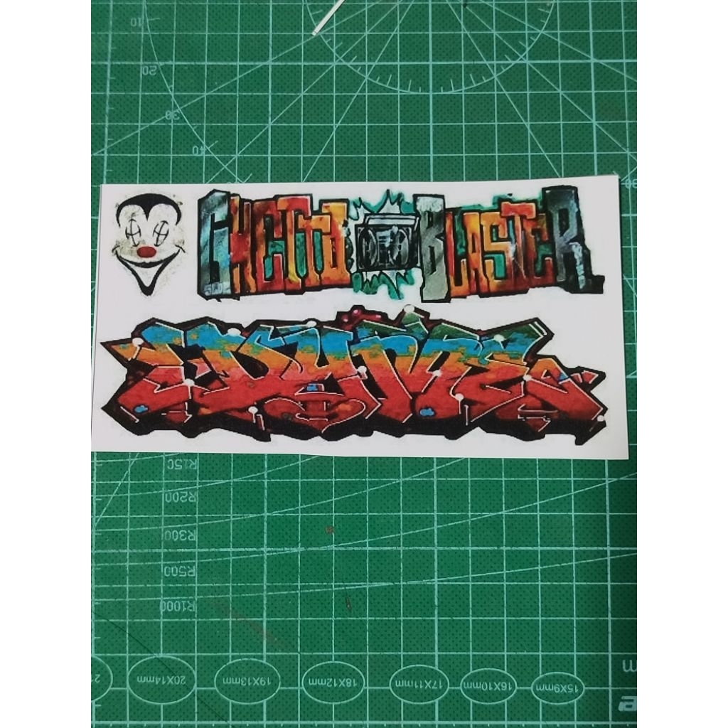 Stiker skala 64 Grafiti L
