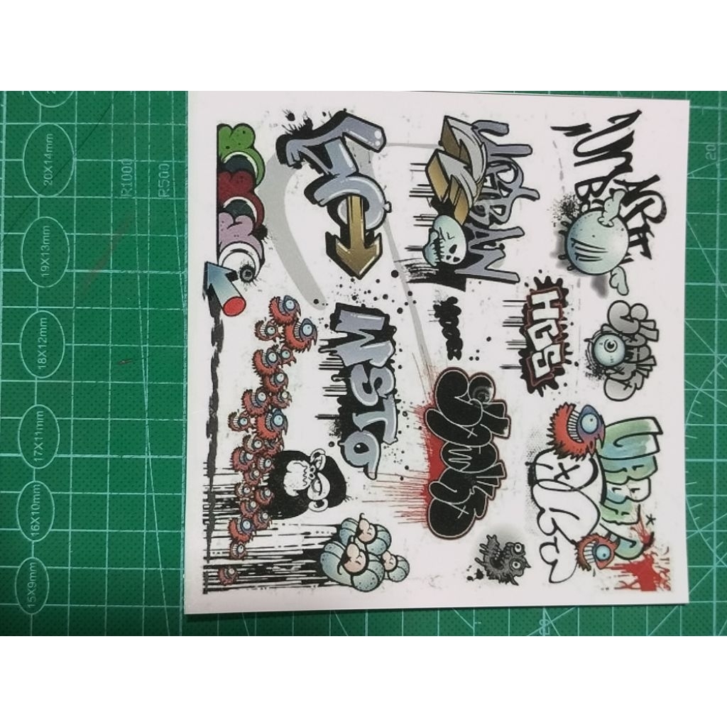 Stiker Skala 64 Grafiti Q