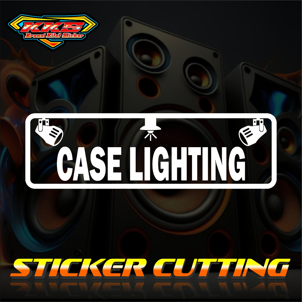 Cutting Sticker Hardcase Box Sound System Case Lighting.stiker Audio Koper Tempat Lampu