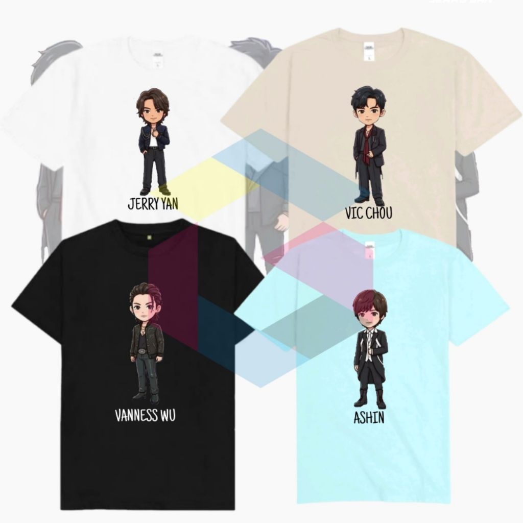 TSHIRT KAOS MEMBER FFOREVER BAJU OUTFIT CONCERT FF F4 F-FOREVER CHINESE MANDARIN SINGER