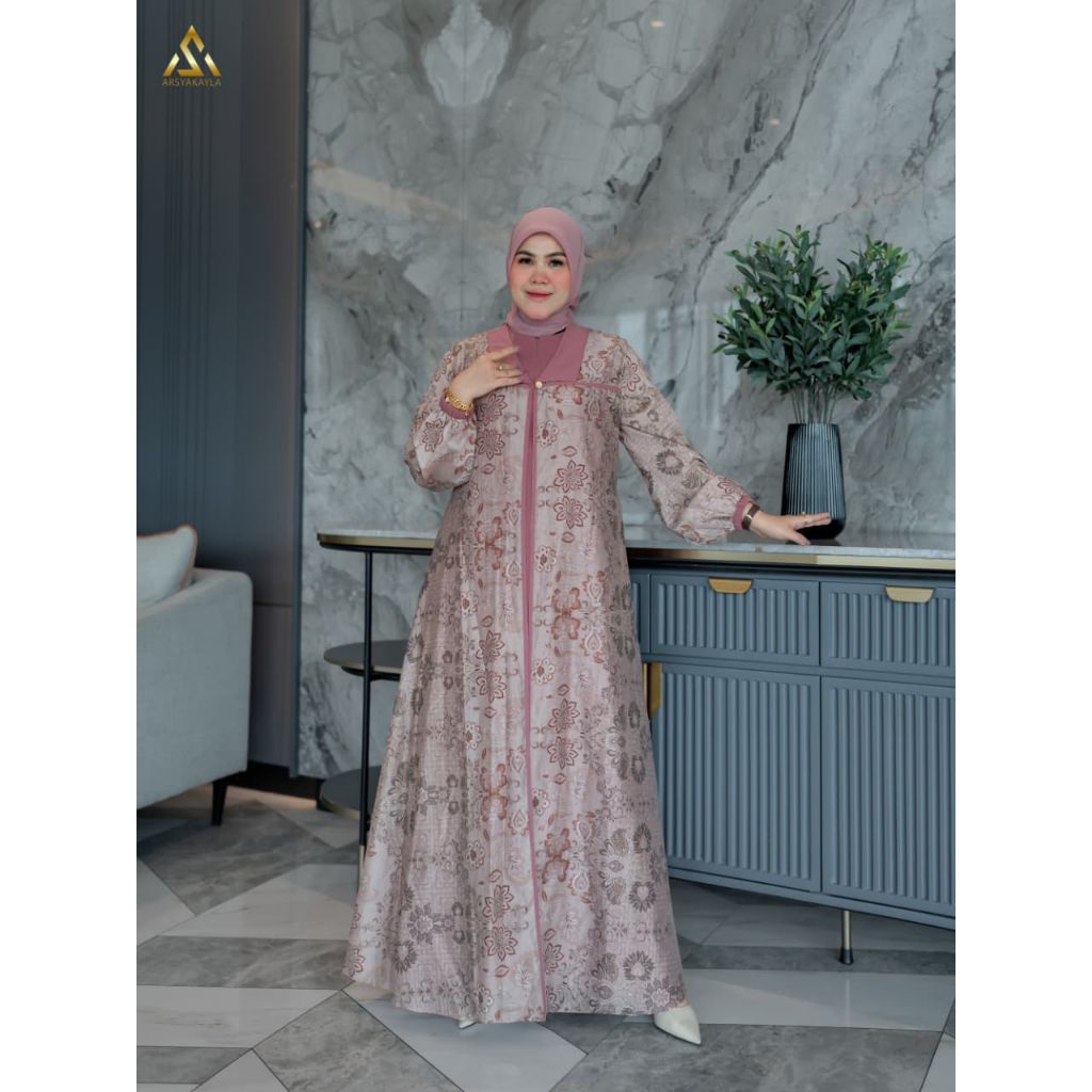 NEW ARRIVAL NAZLA DRESS BY ARSYAKAYLA GAMIS TERBARU MEWAH LIMITED EDITION