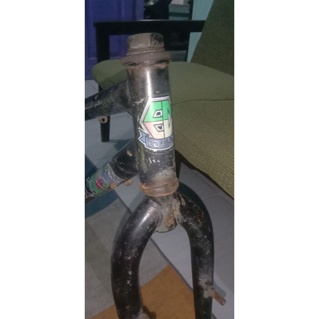 frame + fork mtb Edison jadul