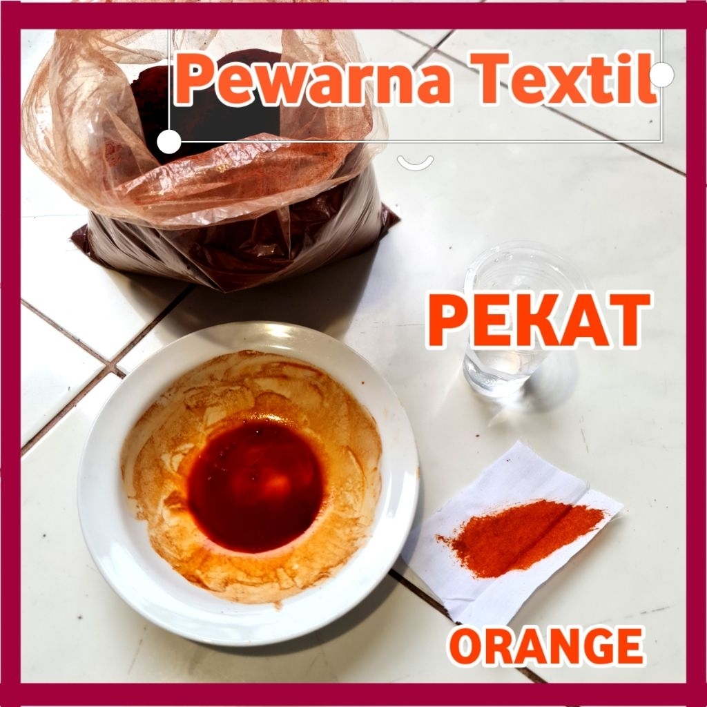 Pewarna pakaian / Wantex kiloan Orange 1kg