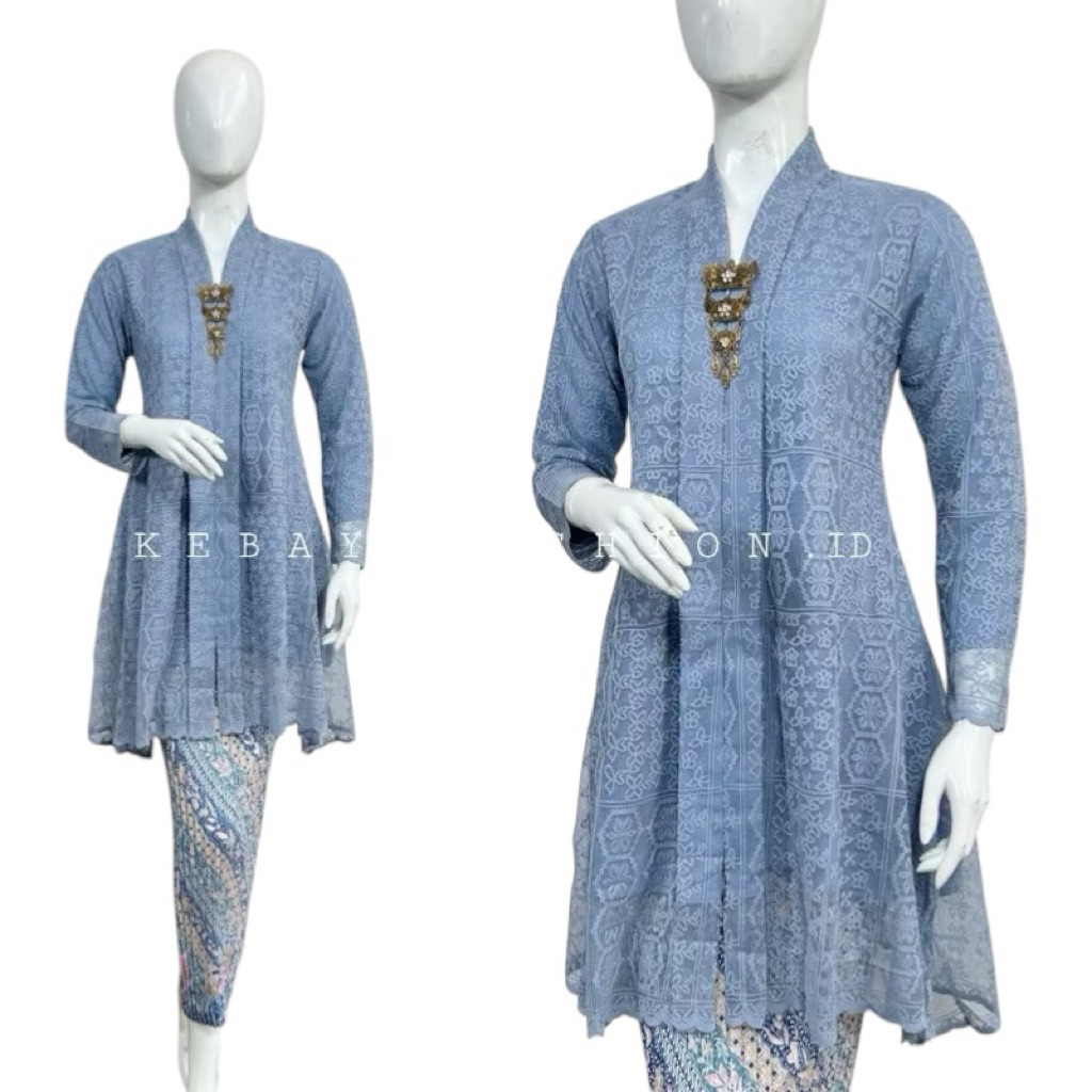 Kebaya Kartini Tunik / Kartini Brokat ethnic Non Gliter / Kebaya Modern / Kebaya Kartini