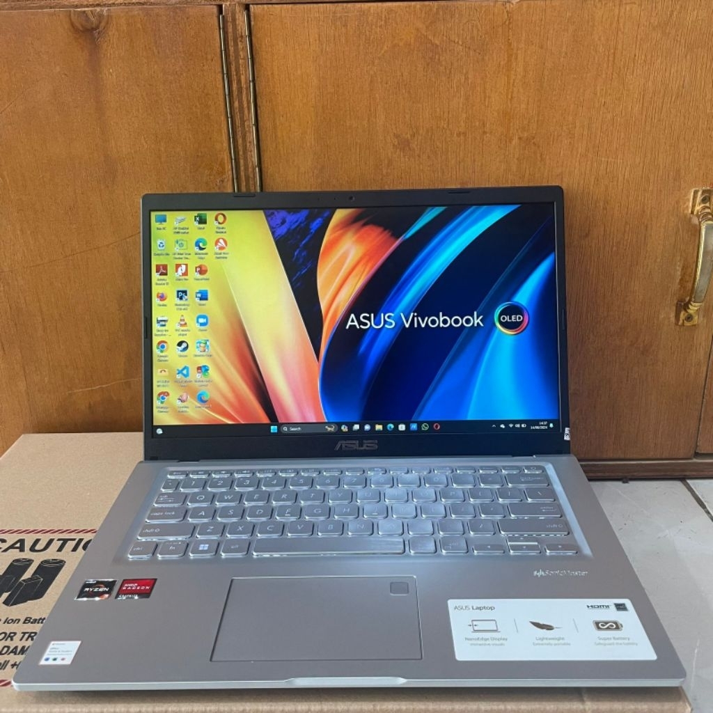 Laptop Asus Vivobook X412DA, AMD Ryzen 3-3250U, Ram8Gb/256Gb, #Backlight