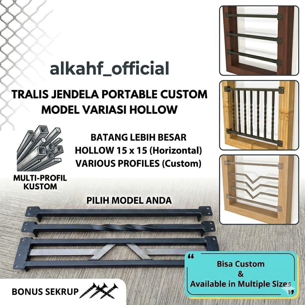 tralis jendela portable minimalis modern terbaru