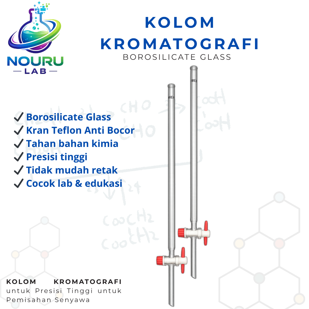 Kolom Kromatografi- Coloumn Chromatografi Merk pyrex