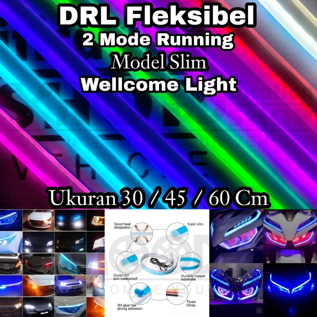 DRL Fleksibel Slim Wellcome Light Universal