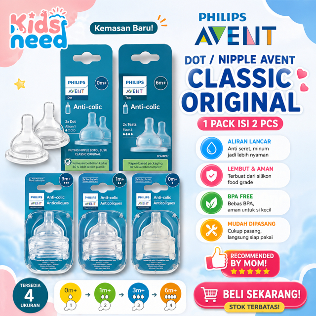 Dot Avent CLASSIC/Avent Teat Nipple Classic ORI