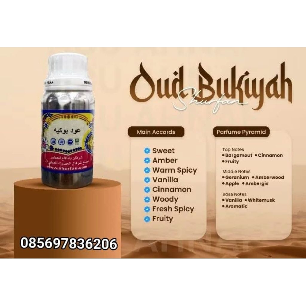 Parfum minyak wangi OUD BUKIYAH By SURFAN BANAFA