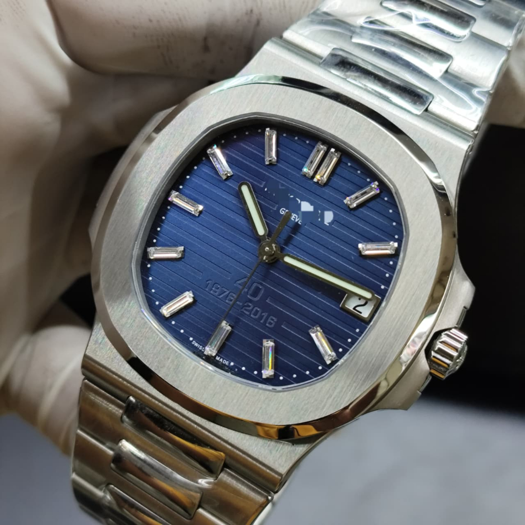 New Jam tangan Patek philip Nautilus 40th Anniversary Blue Dial Automatic