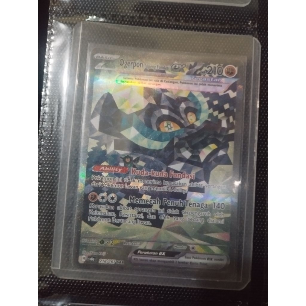 Ogerpon topeng fondasi sar kartu pokemon indonesia