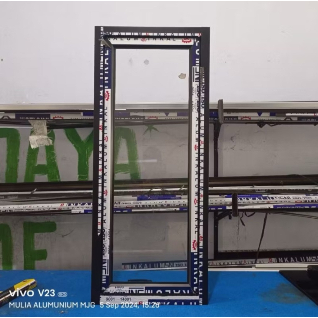 JENDELA ALUMINIUM - ukuran 150 x 50 cm TERMURAH Jendela Alumunium Aluminium Casement