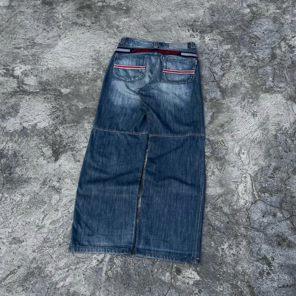 celana panjang fubu feding blue jeans