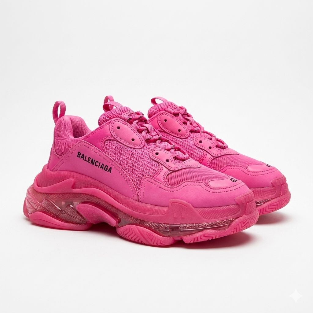 balenciaga triple s pink