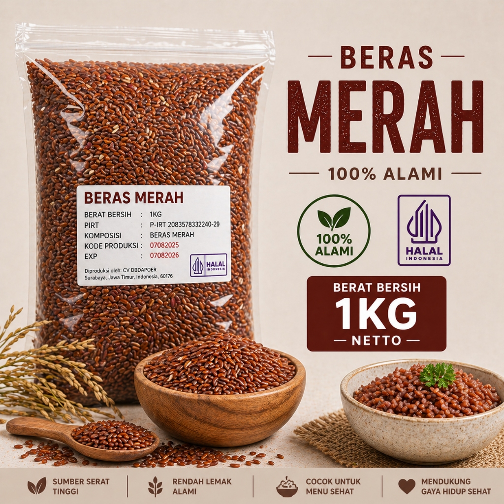Beras Merah 1kg