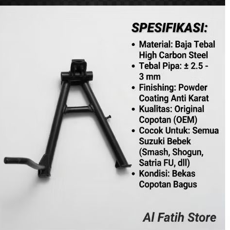 standar tengah standar 2 smash old shogun new 110 smash r ori