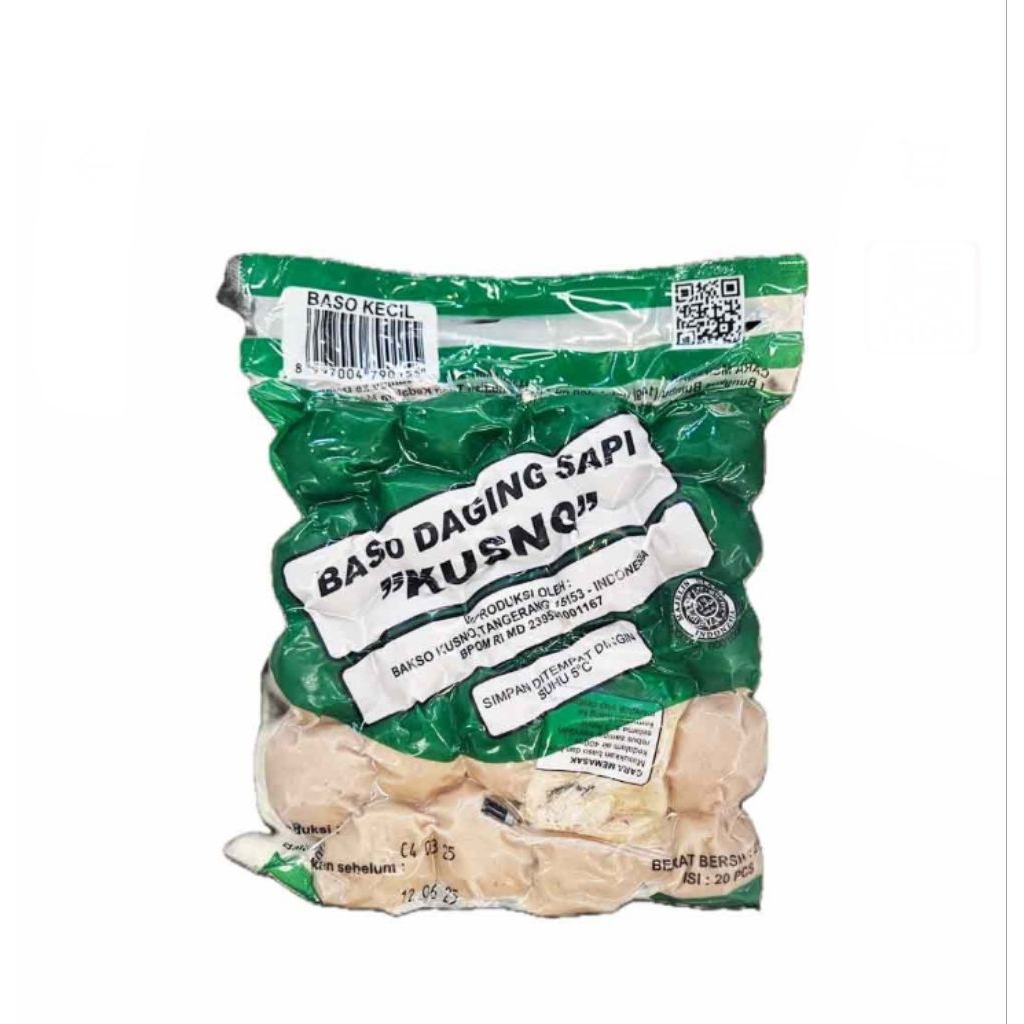 kusno baso daging sapi kecil pack 250 gram
