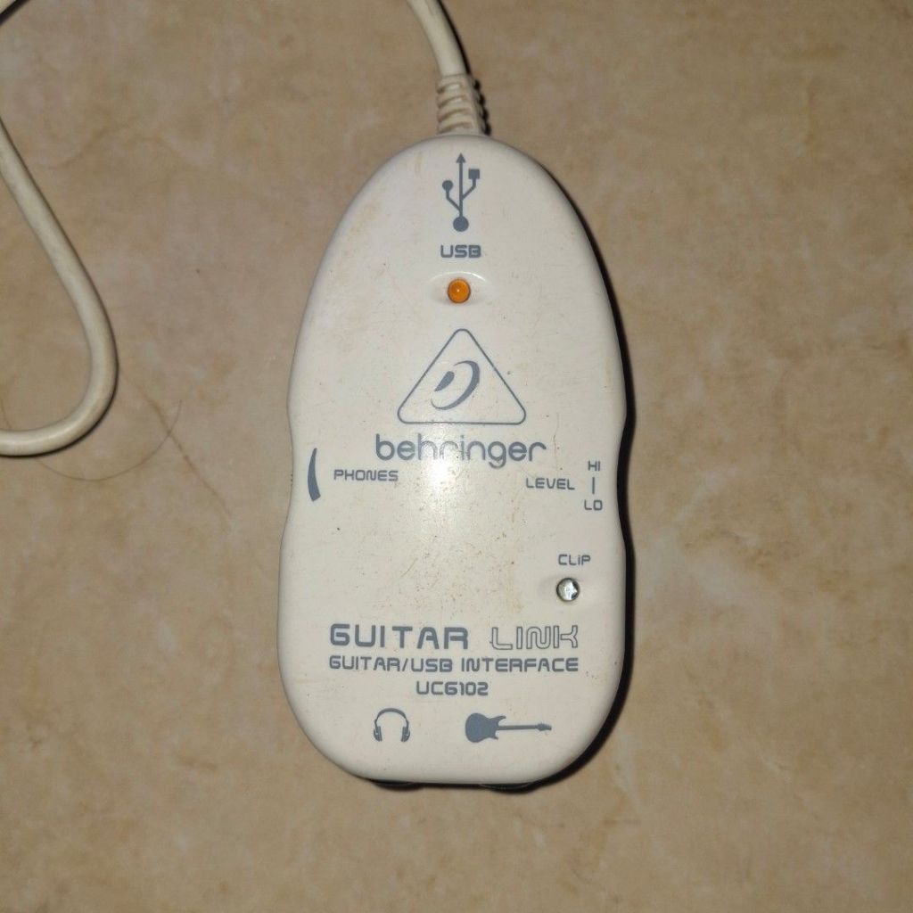Behringer Guitar Link ORIGINAL UC6102 bonus Adapter RCA