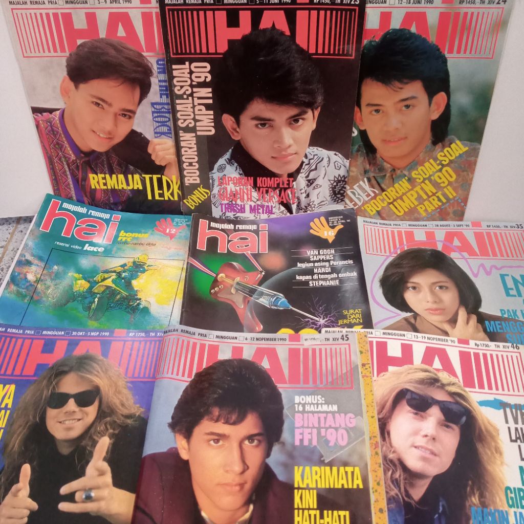 Majalah hai tahun 1986 1990 majalah lawas majalah jadul majalah lifestyle