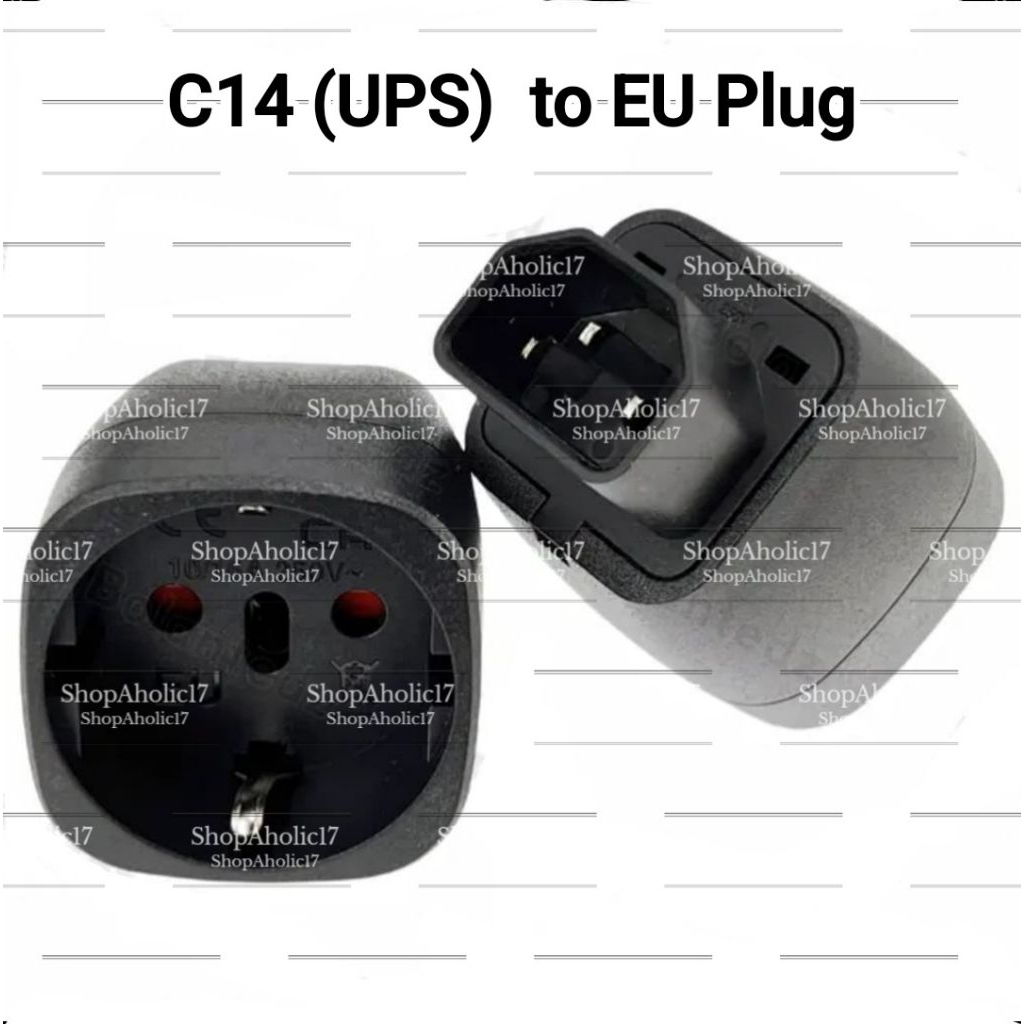 UPS Adapter Converter C14  to EU Plug UPS IEC 320 Konverter
