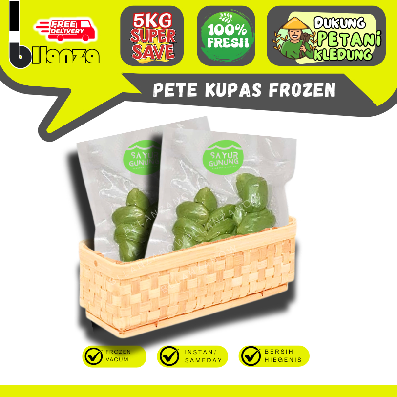 Bllanzanow | Pete Kupas Lumajang 100 GR [ FROZEN ] — Sayur Gunung ECER (A4)