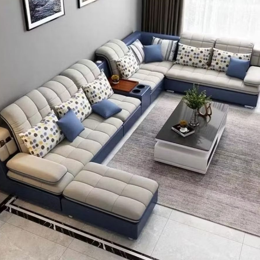 Sofa minimalis Letter u Kursi Tamu Minimalis Ruang Tamu Besar