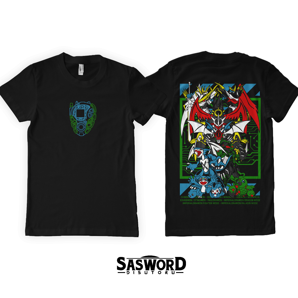 Kaos Digimon Zero Two Veemon & Wormmon Evolution